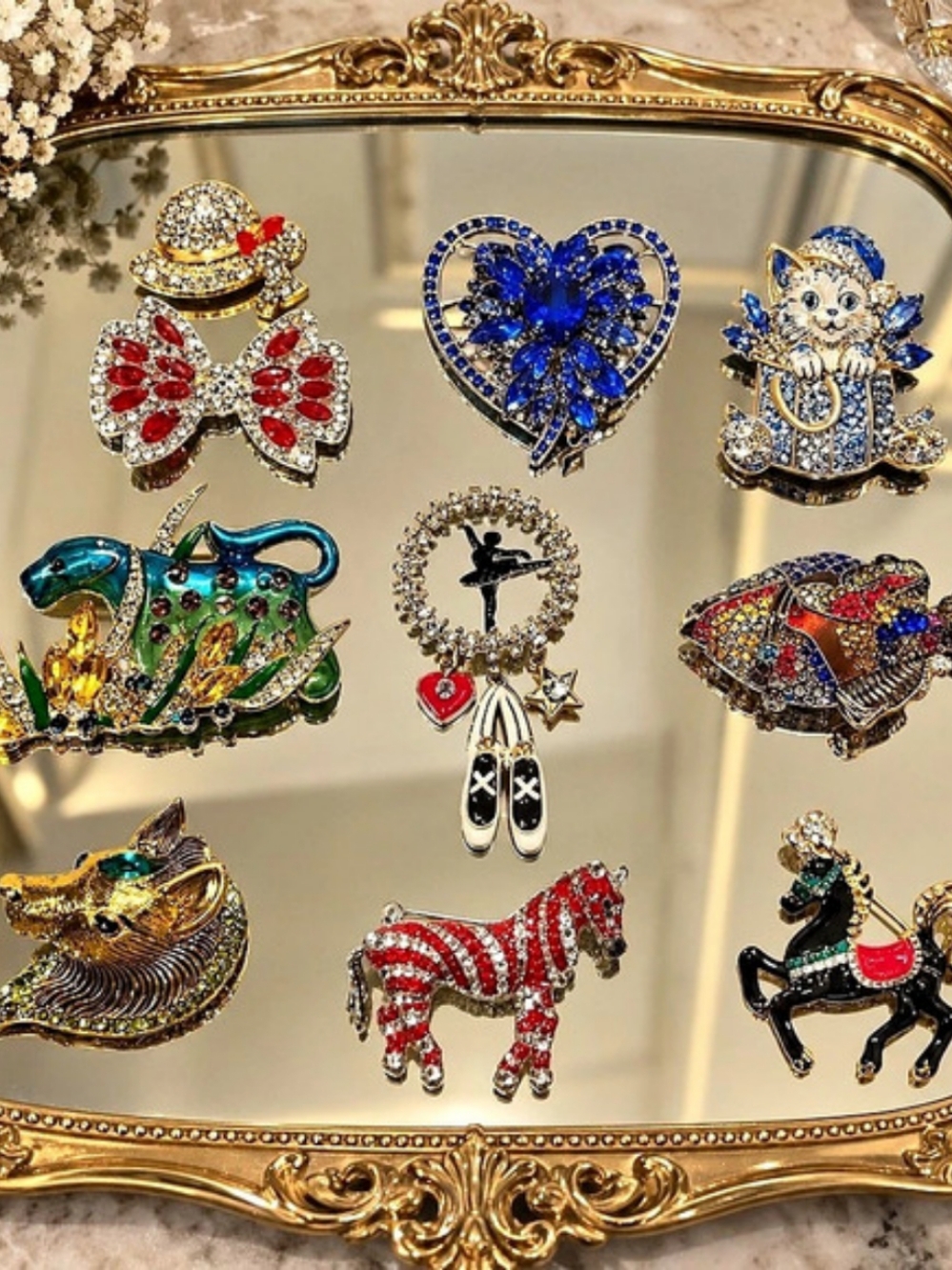 Multicolor Brooch Collection New